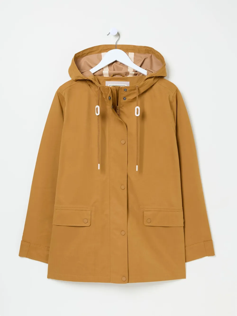 Tan Brown Waterproof Coat