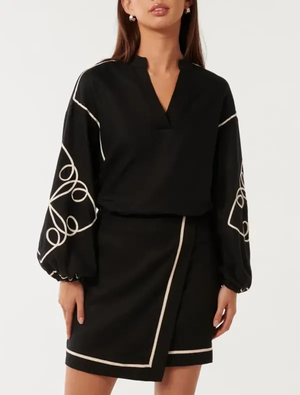 Appliqu-Detail Top