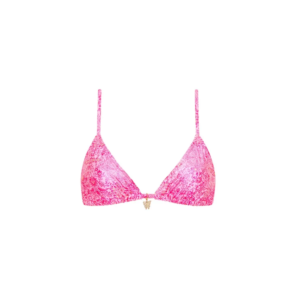 Rose Quartz Triangle Bikini Top
