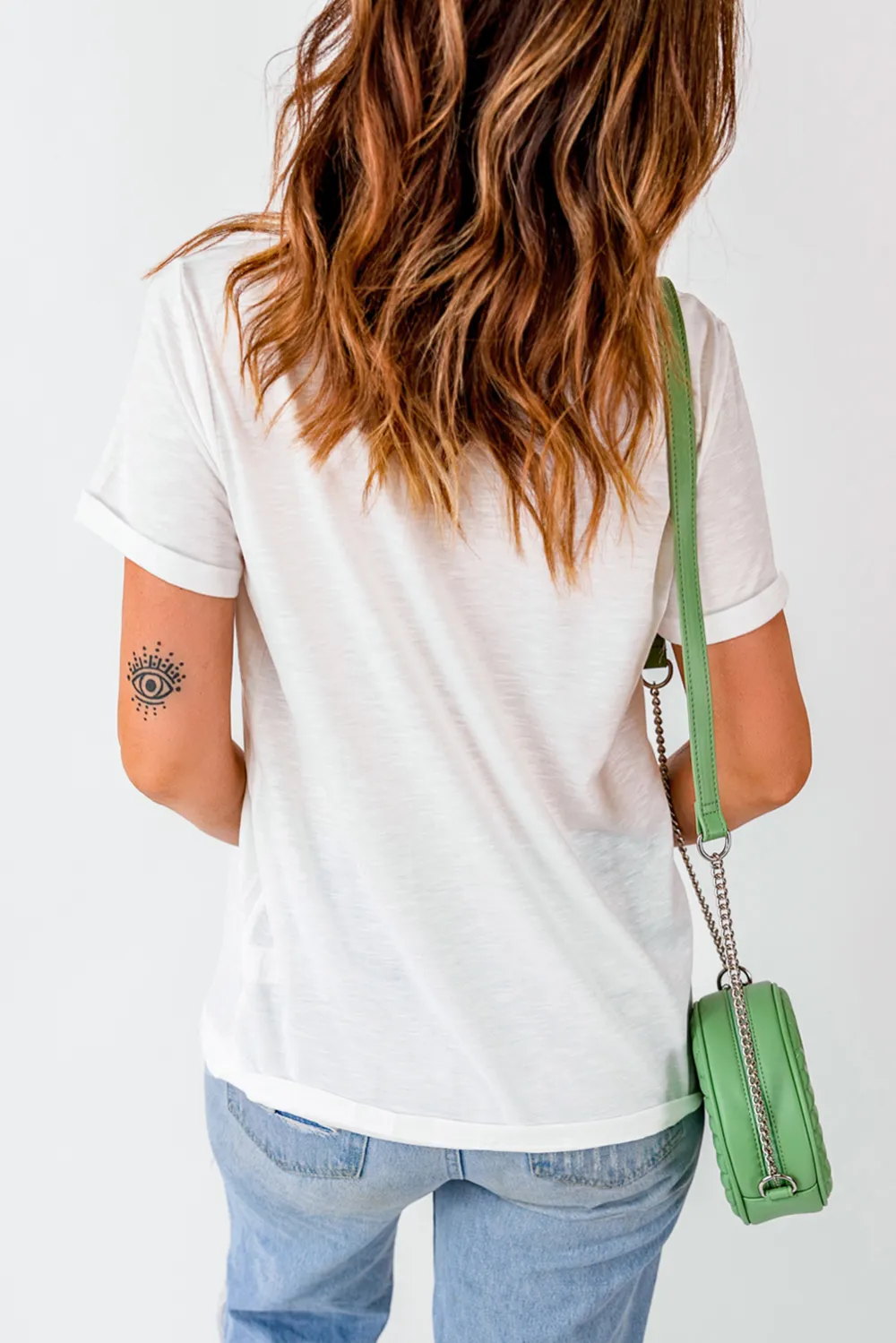 Mama Lettering Printed Crew Tee