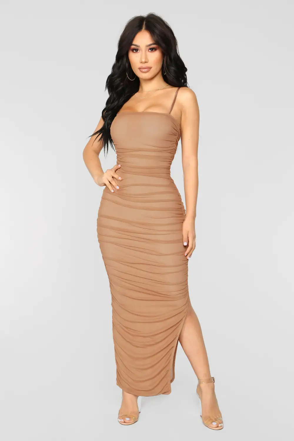 Feeling My Mesh Dress - Nude