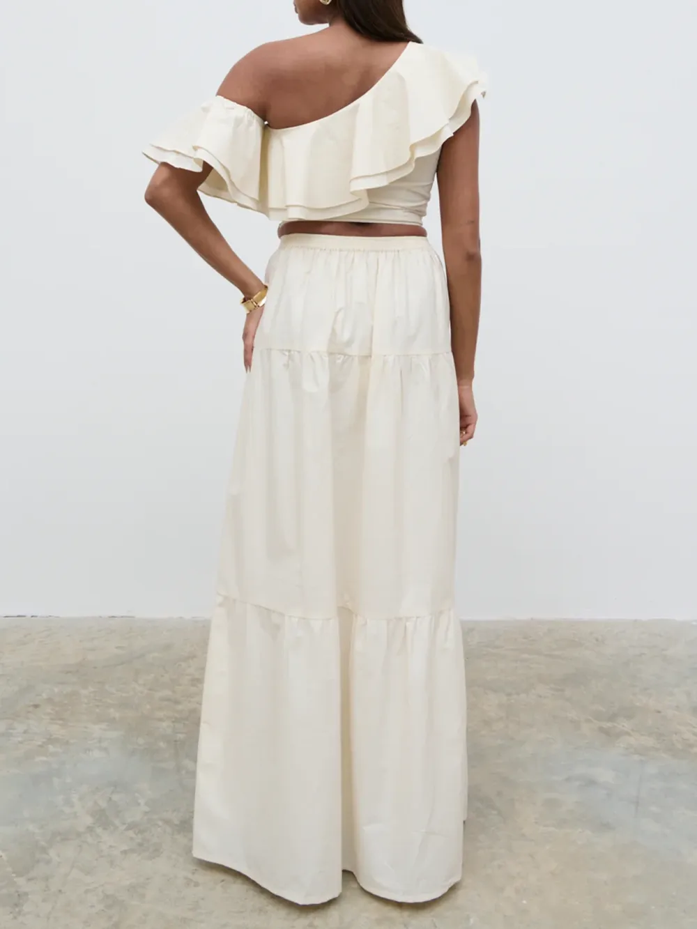 Ruffle Cropped Top