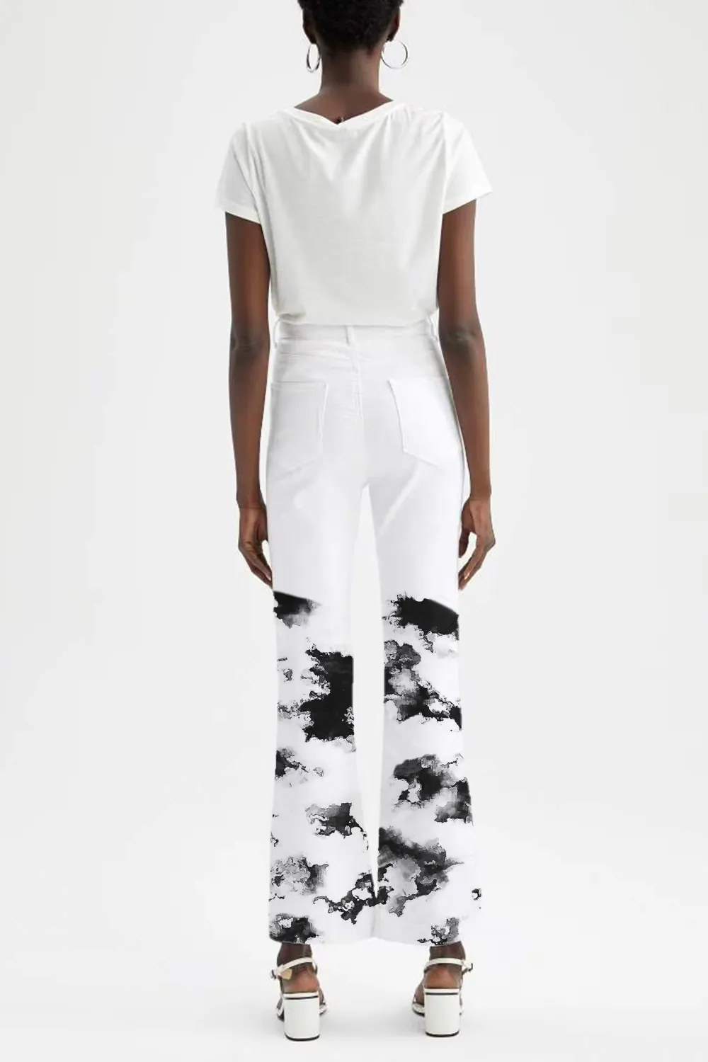 Tie Dye Straight Leg Pants