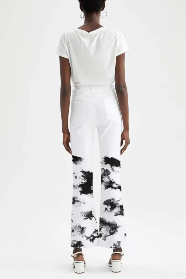 Tie Dye Straight Leg Pants