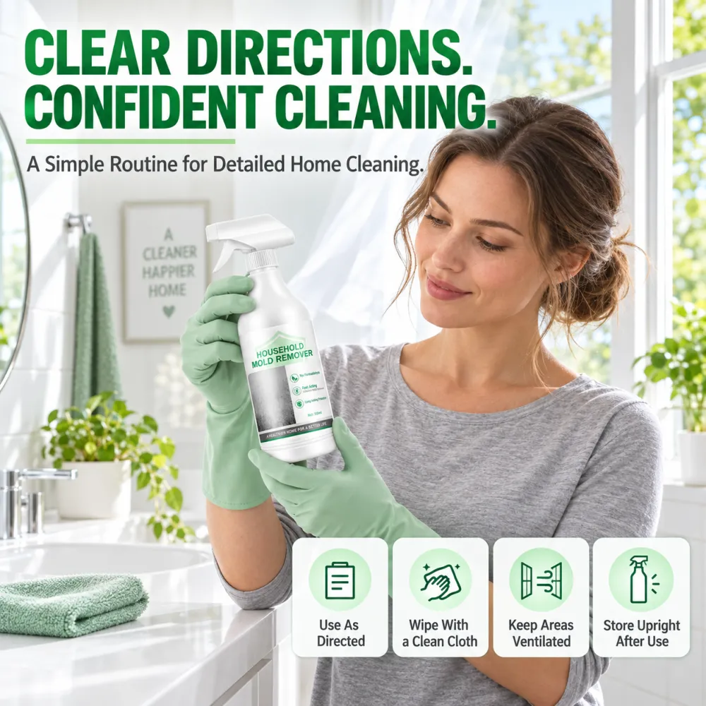 White Wall Tile Grout Mold Remover Spray