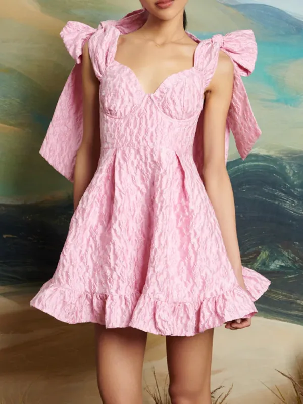 Jacquard Bow Dress