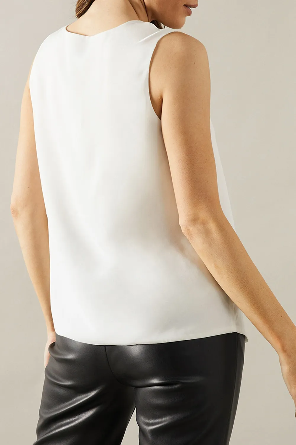 Georgette Fabric All-Match V-Neck Ladies Vest