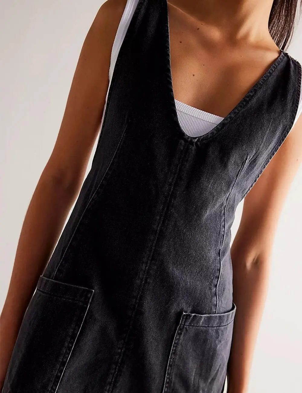 Pocket Denim Mini Dress