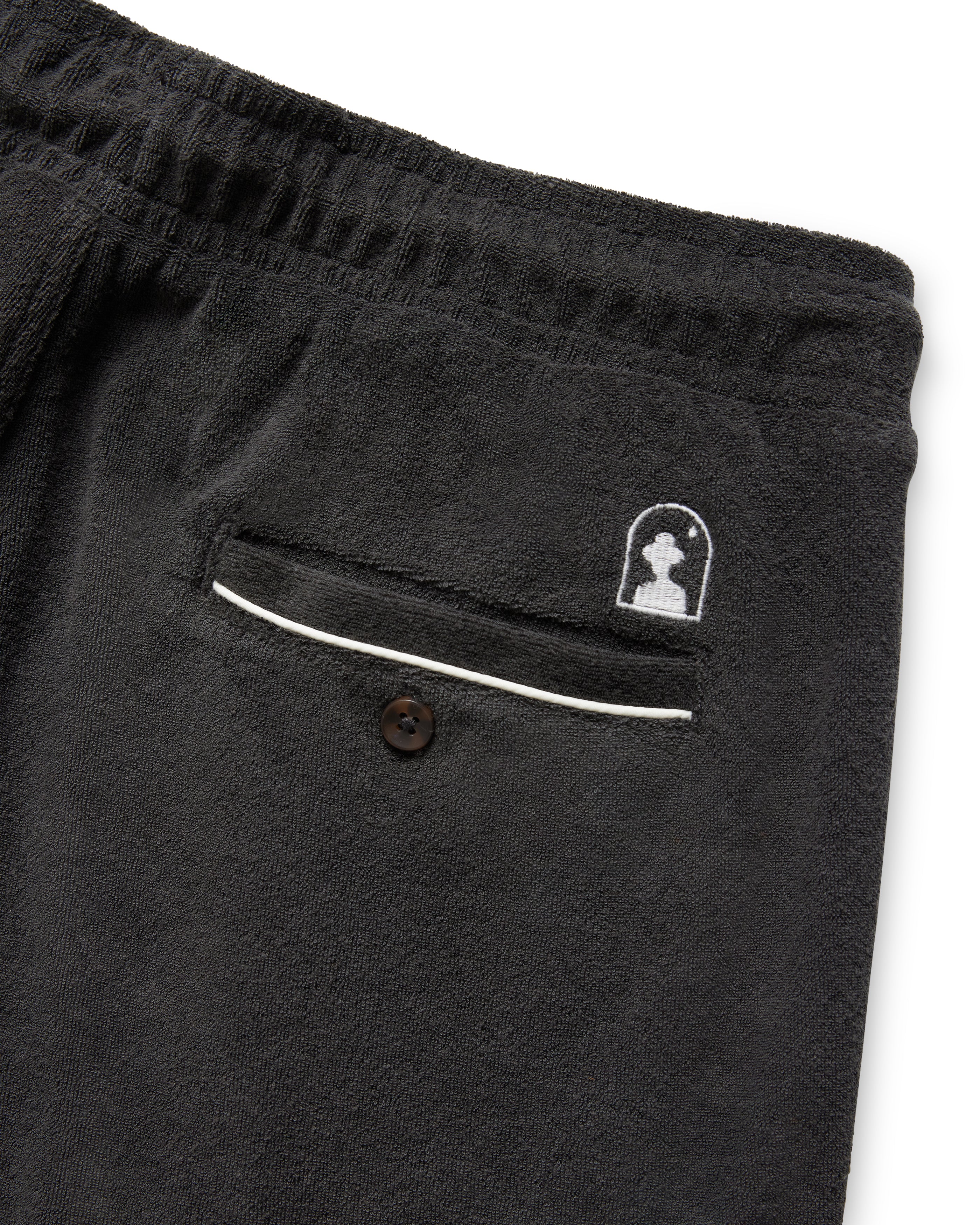 The Gaucho Terry Cloth Shorts - Onyx