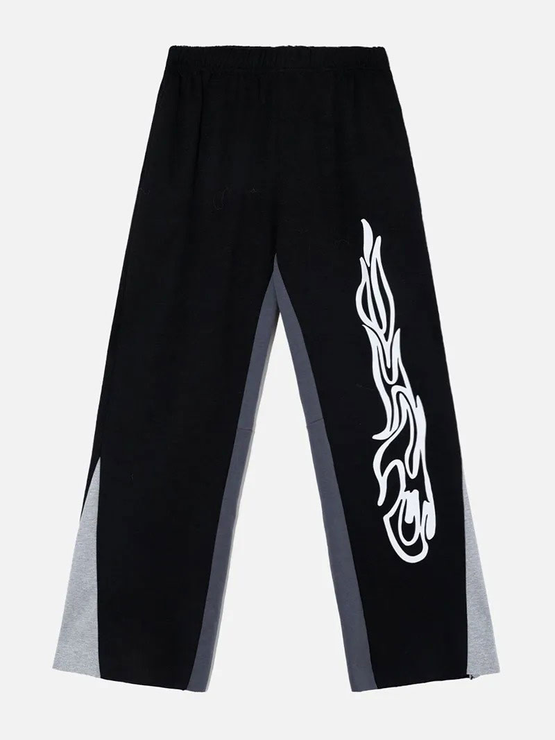 Flame Print Sweatpants