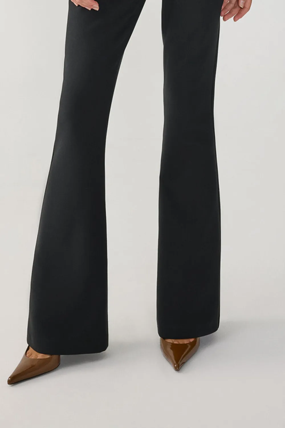 Bootcut Pants-Black