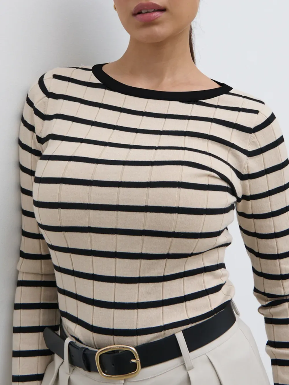 Stripe Knit Top
