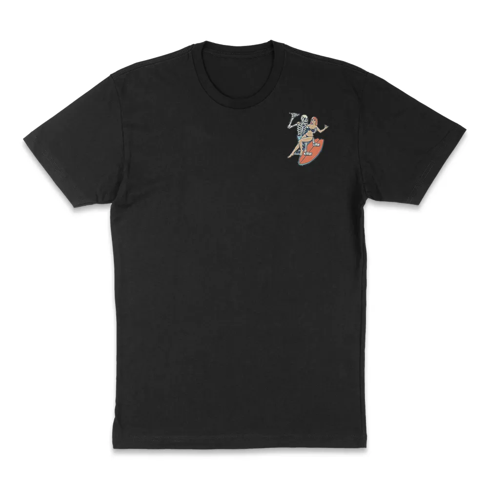 Pure Cotton Round-Neck Ocean Sports T-Shirt