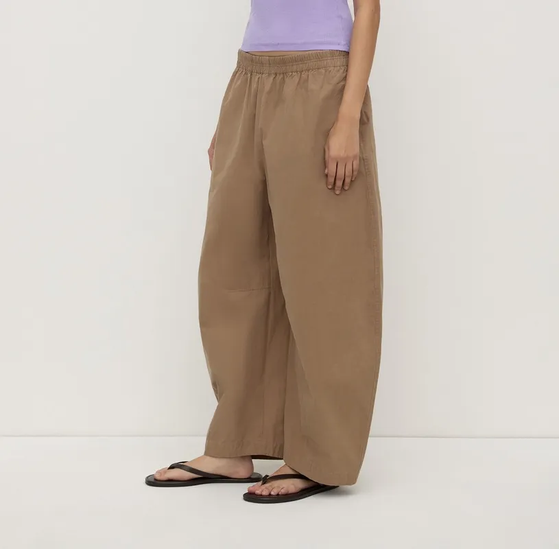 Mauve Ribbed Scoop-Neck Tank