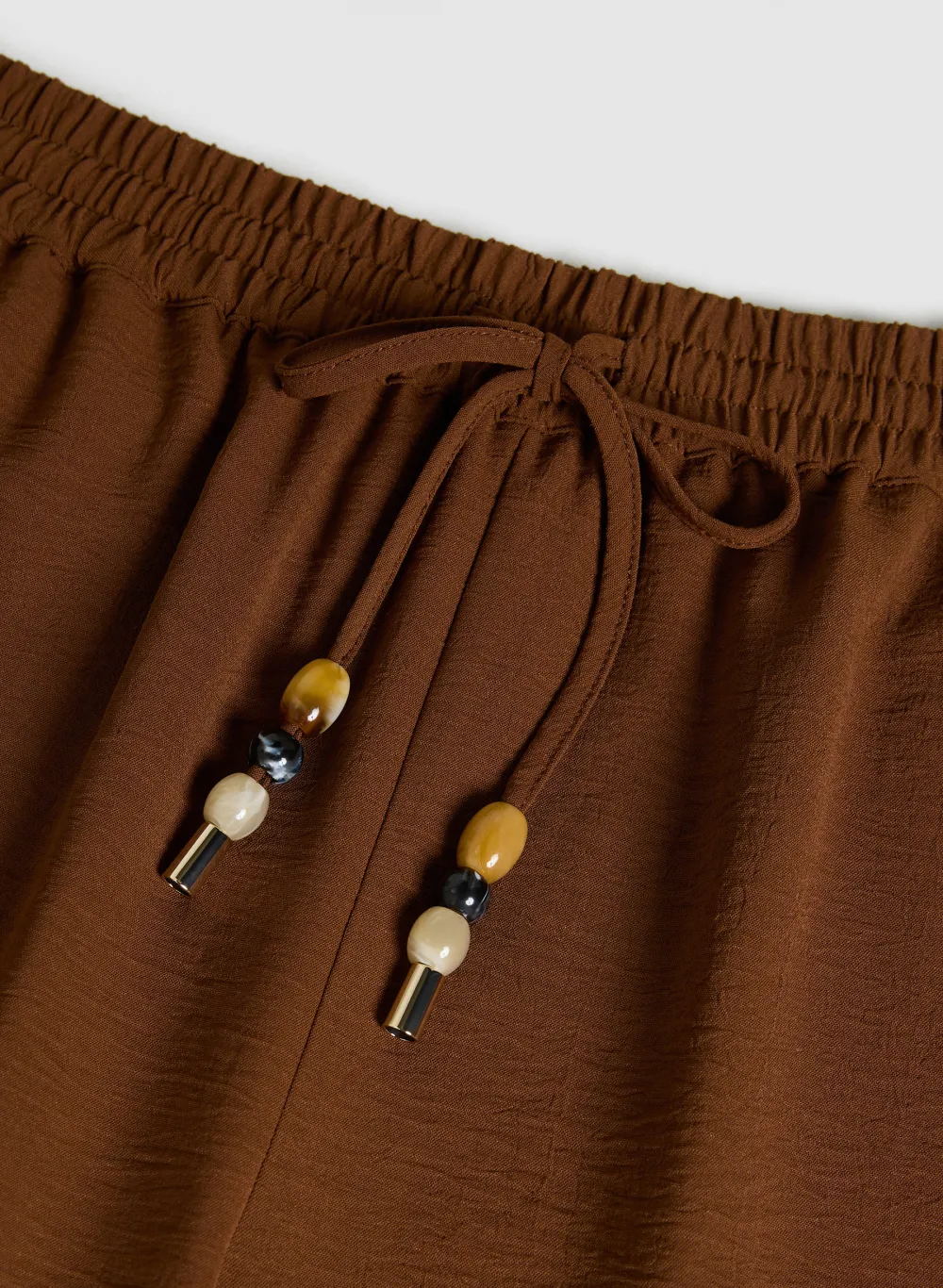 Drawstring Straight-Leg Pants