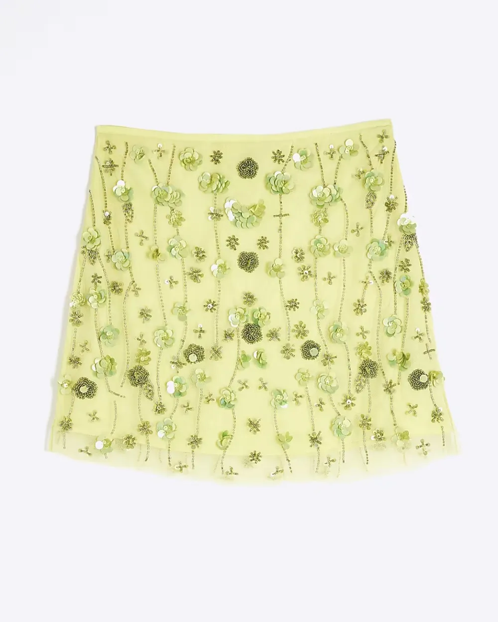 Yellow Creative Inlaid Women's Skirts