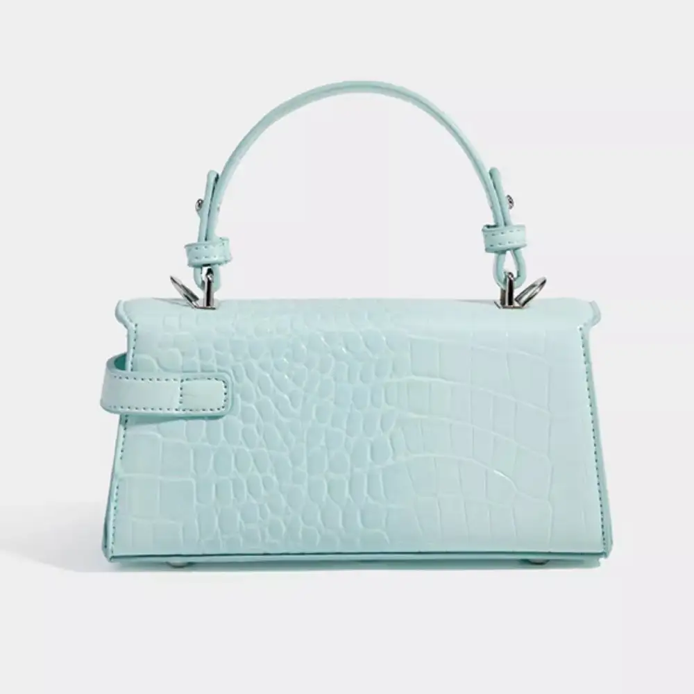 Crocodile Embossed Crossbody Bag