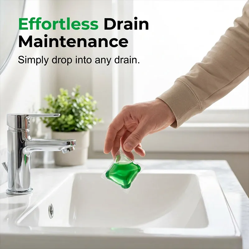 🥳2026 HOT SALE🥳💞50K+ SOLD!｜Drain Deodorizer Pods – Bio‑enzyme formula neutralizes smells at the source. Instant fresh scent, no harsh chemicals. Say goodbye to embarrassing odours.