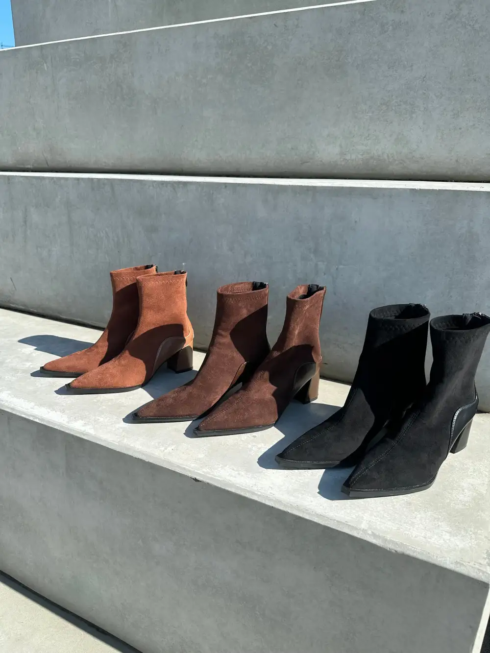 Lamb Leather Ankle Boots