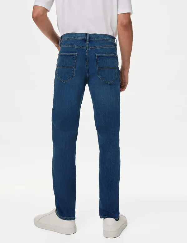 Straight Fit Stretch Jeans