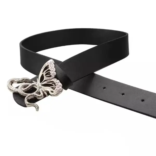 Snake Butterfly Buckle Belt