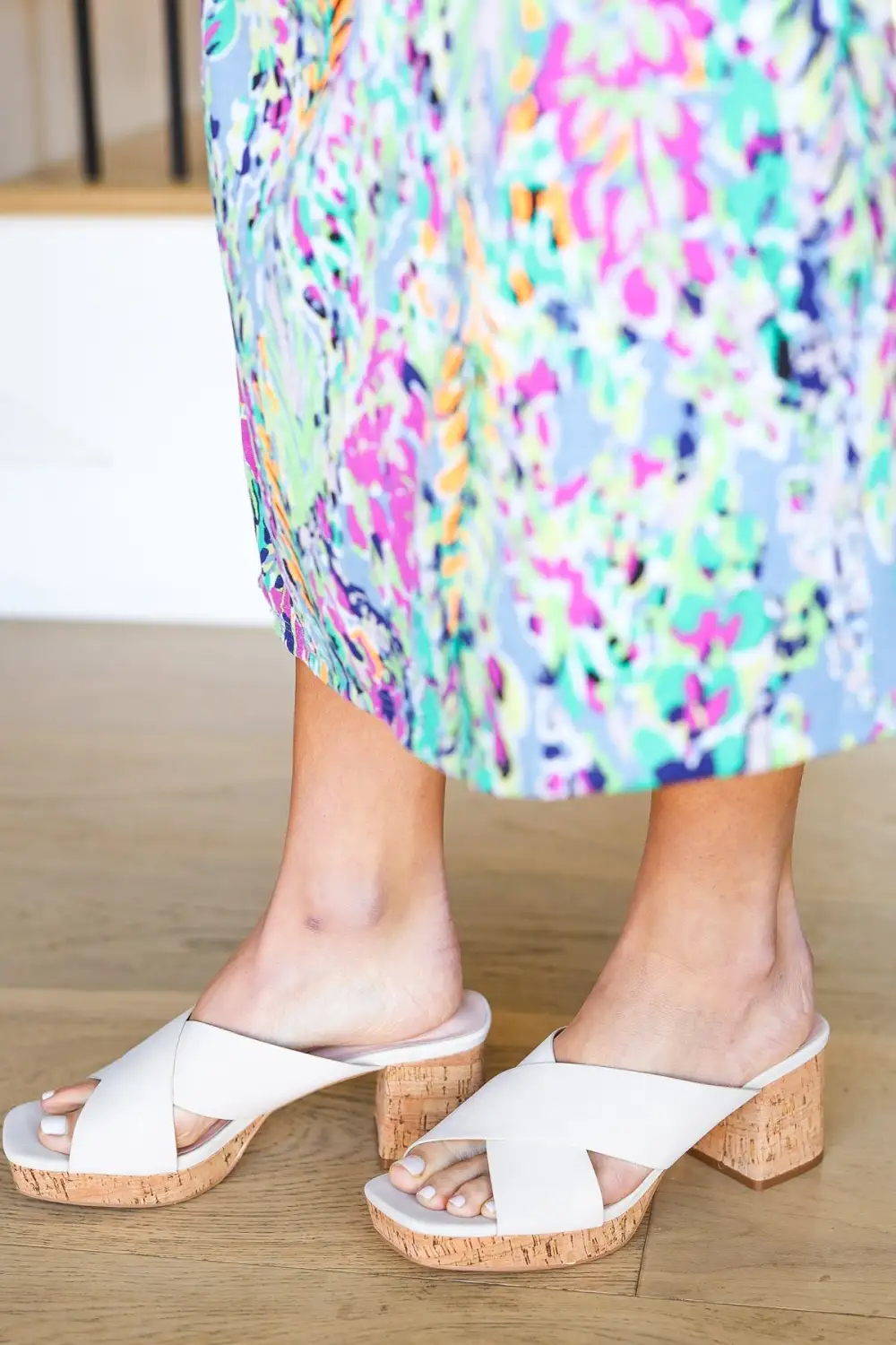 Platform Bone Sandals