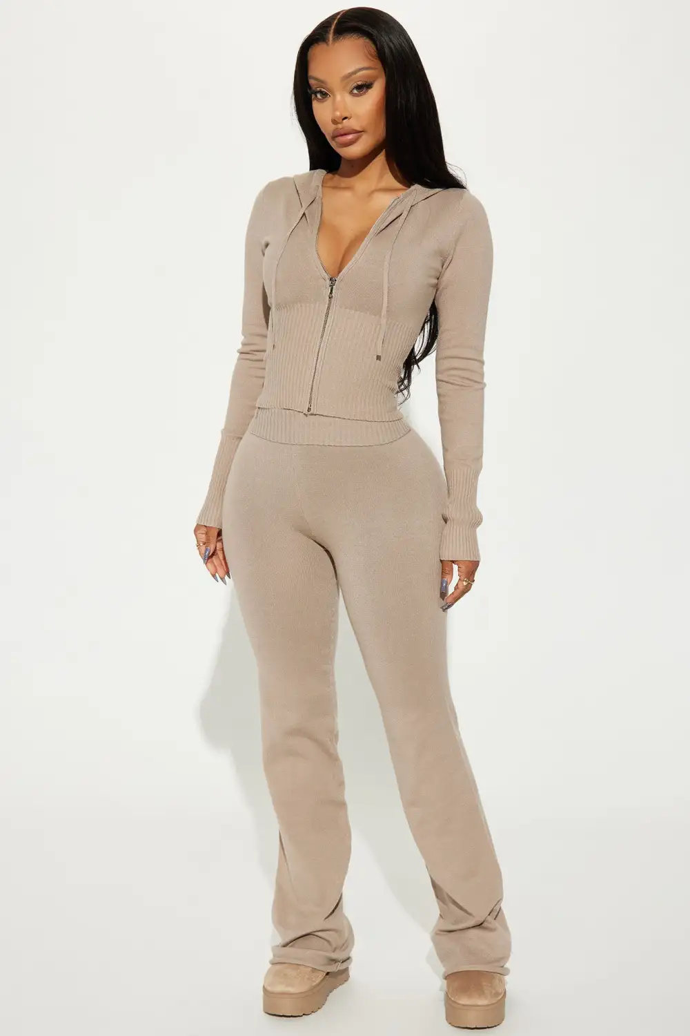 Lena Sweater Pant Set - Oatmeal