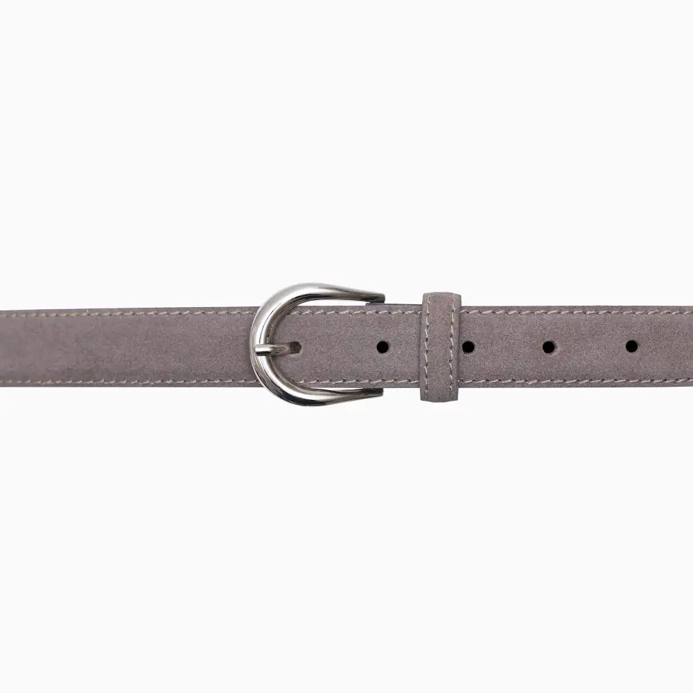 Polished Suede Waist Belt