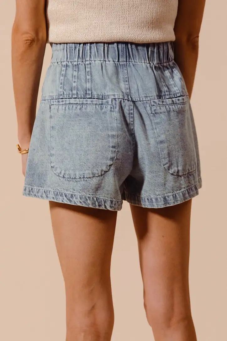 Modern Roomy Drawstring Cotton Blend Casual Shorts