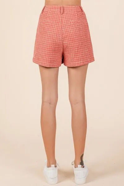 Tweed Classic Shorts with Side Pockets