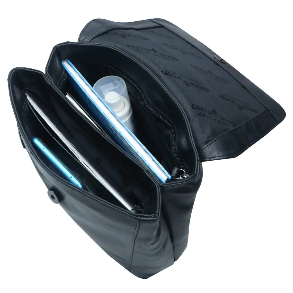 Retro City Leather Backpack