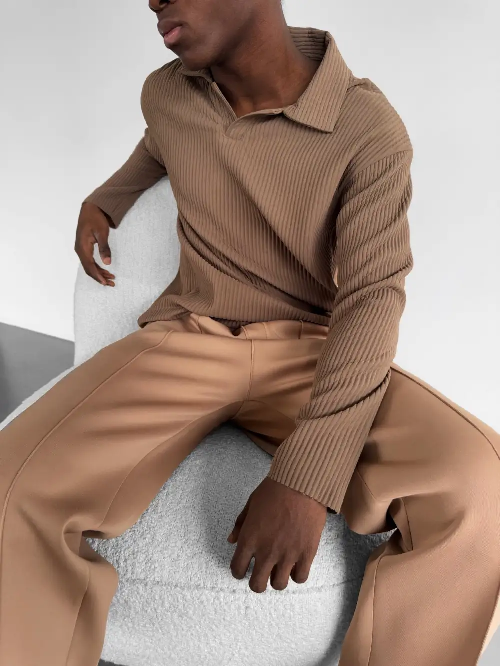 Clean Relaxed Ribbed Sweater