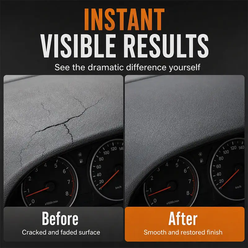 Leather plastic cracking repair agent