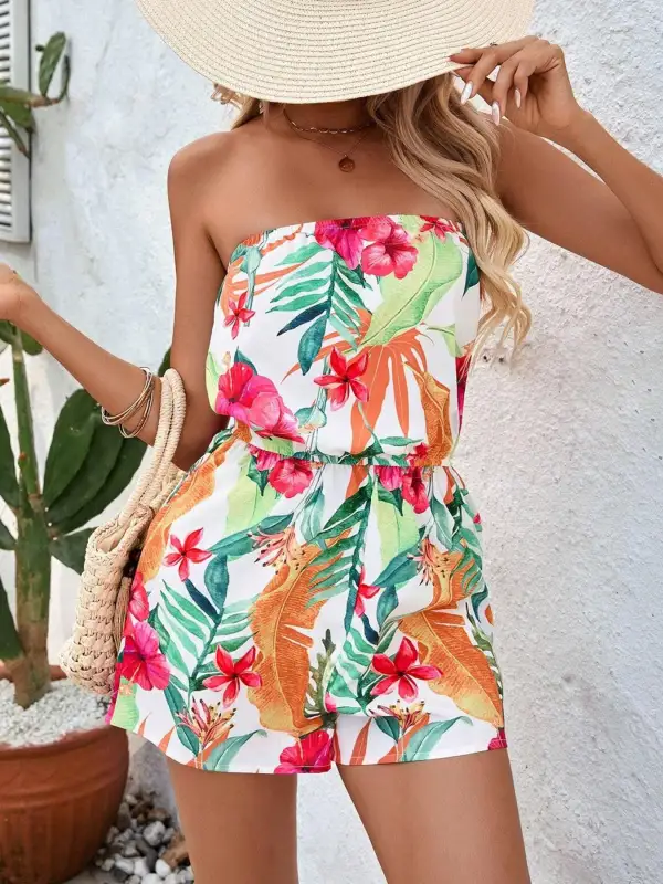 Strapless Jumpsuit Romper