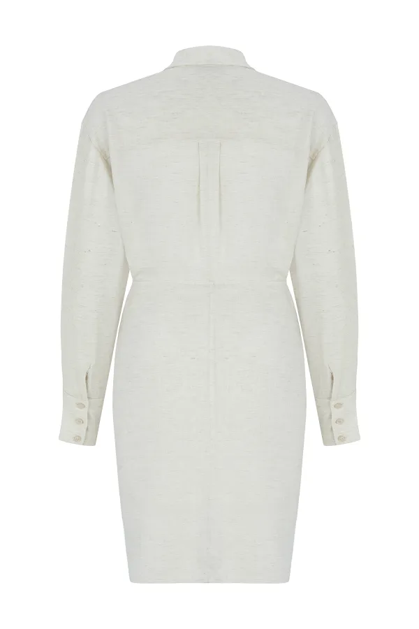 Mini Dress-Beige