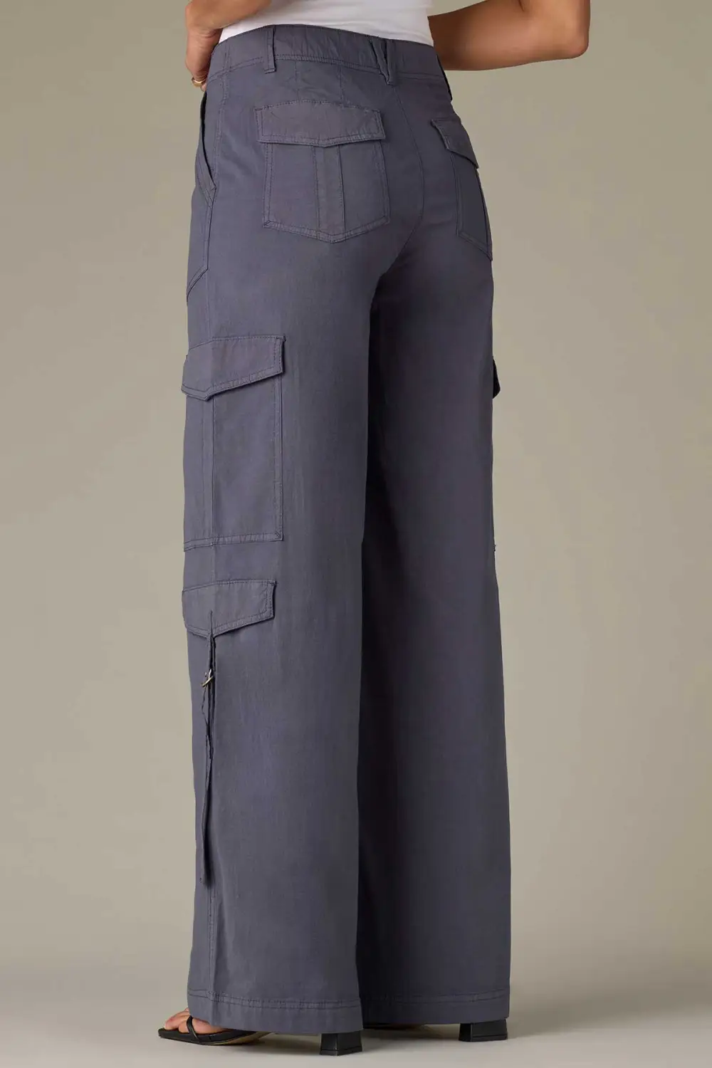  Double Patch Pocket Wide Leg Utility Pants