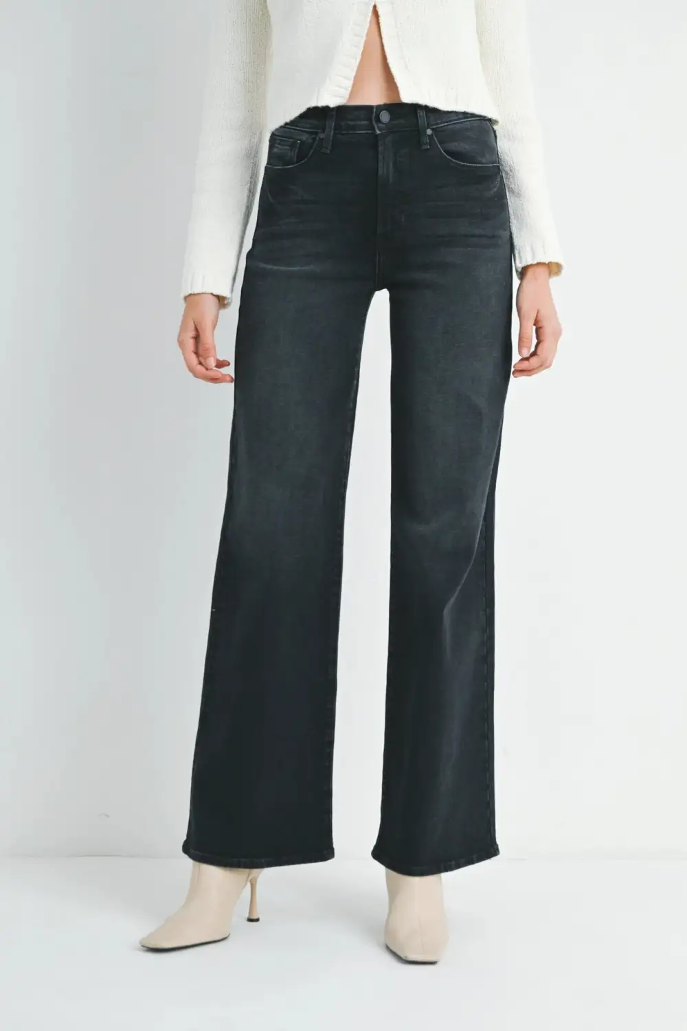 Palazzo Wide Leg Jeans