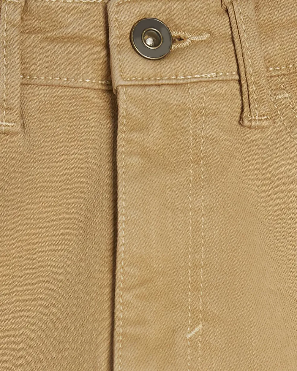 Light Brown Women's Slim Fit Cotton Jeans