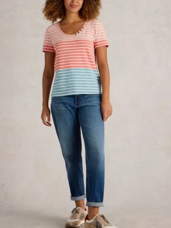 Casual Style Multicolor T-Shirt