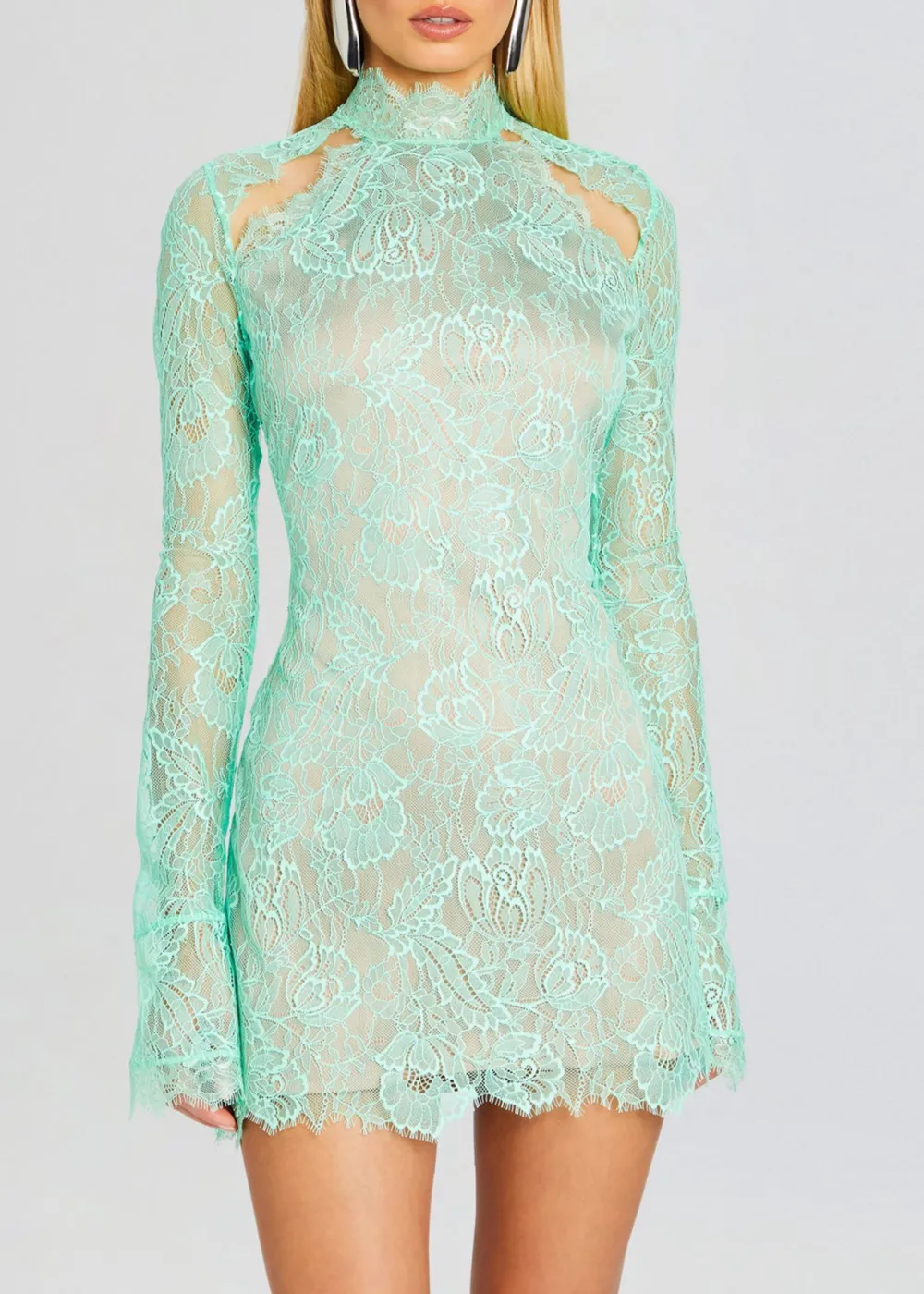 Lace Long Sleeve Dress