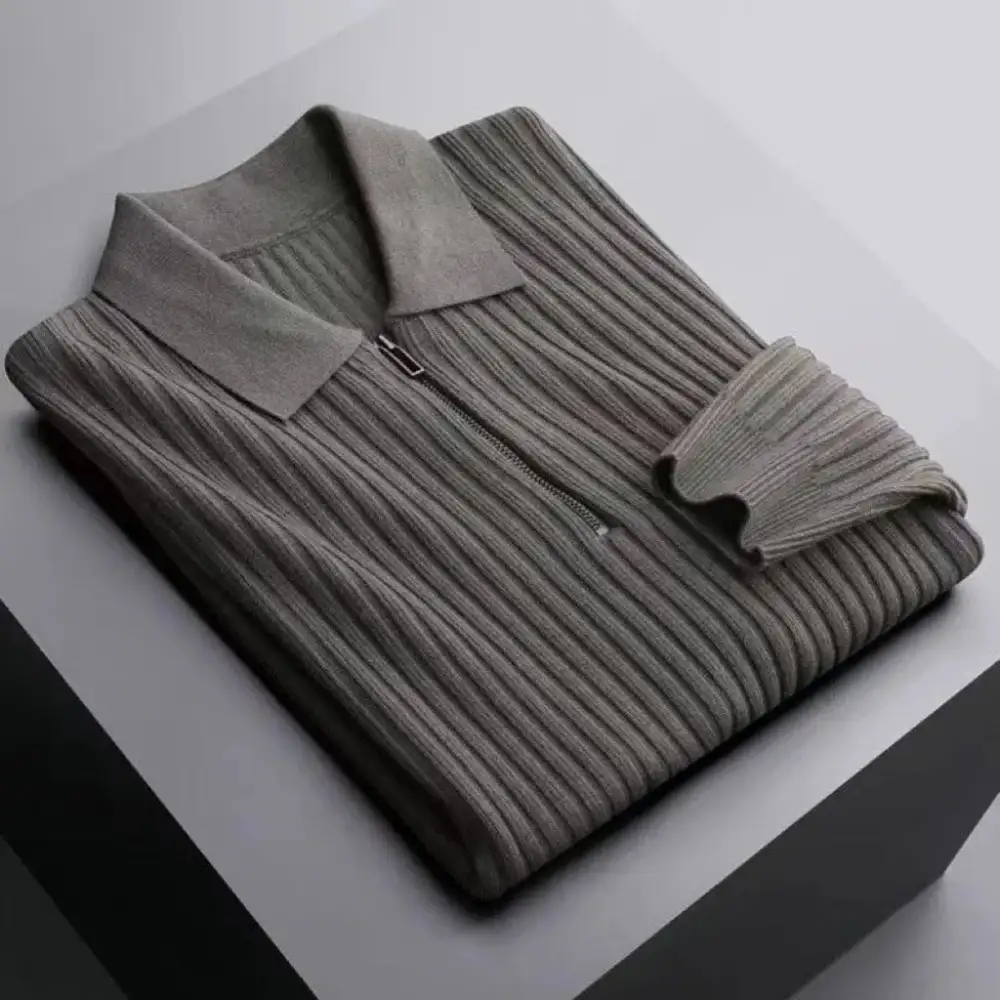 Soft Ribbed Knit Polo