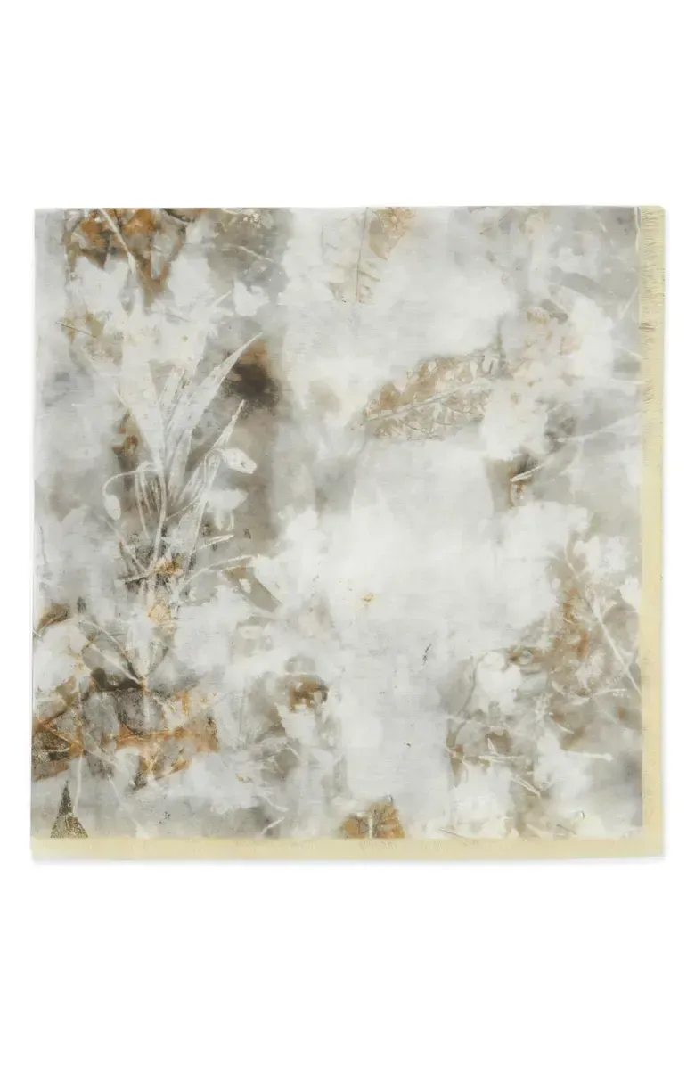 Fern Cotton & Silk Square Scarf