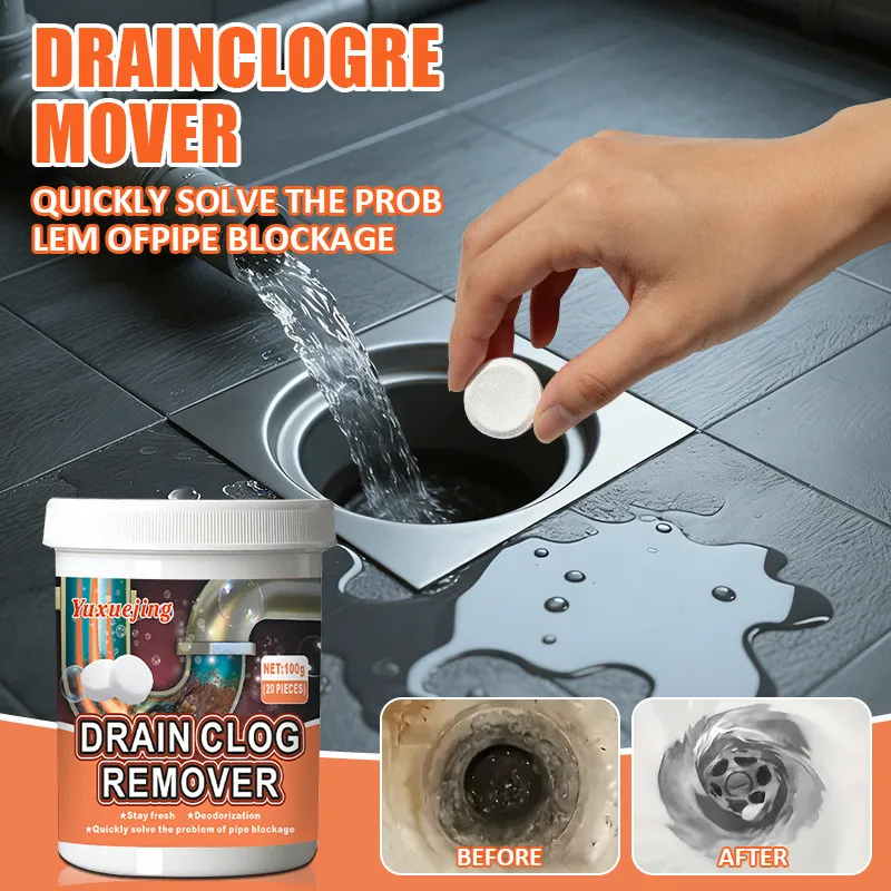 🫧 Effervescent Drain Cleaner Tablets – Easy Drop-In Solution for Clogs & Odors