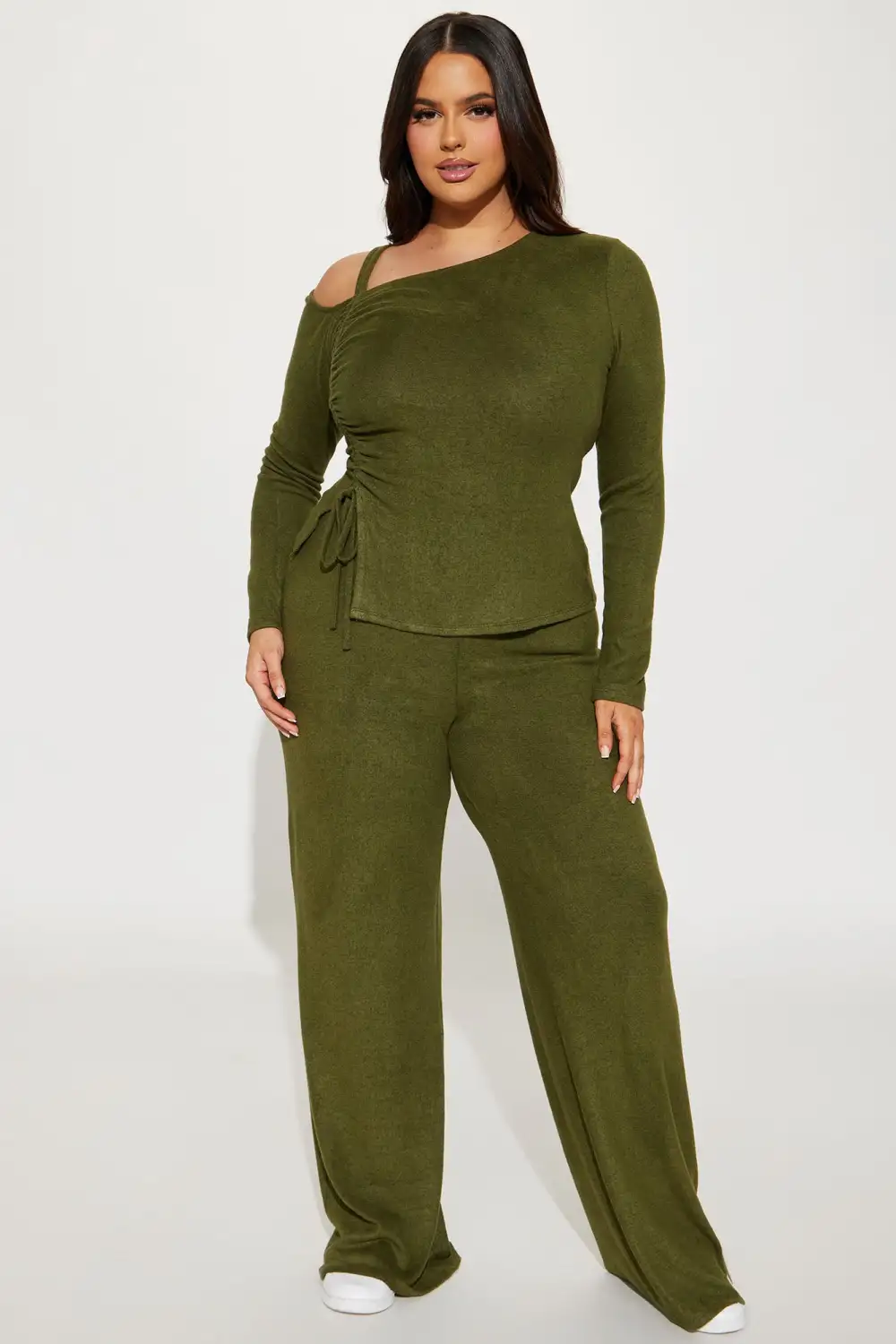 Olive Hacci Pant Set - Olive