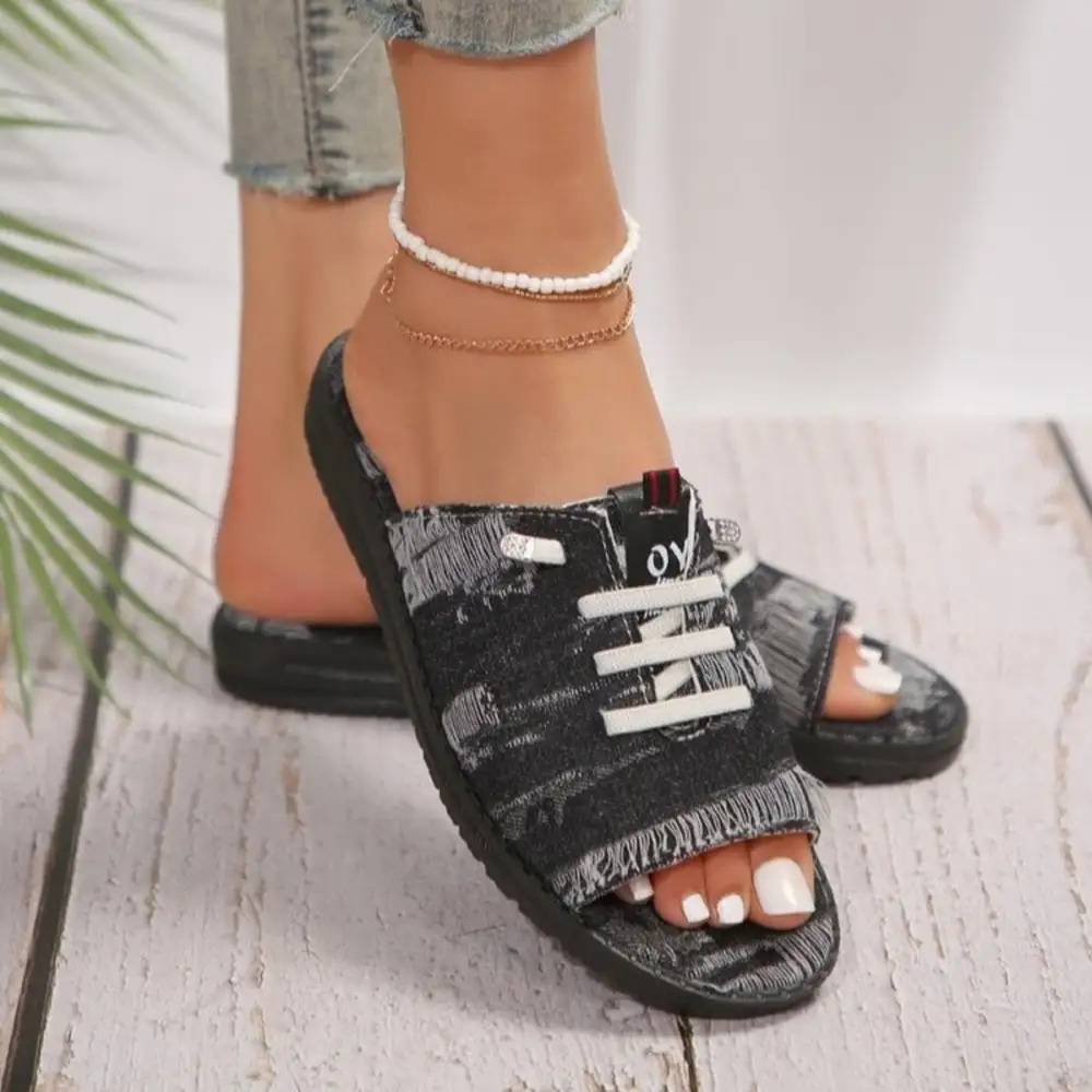 Minimal Open Toe Platform Sandals