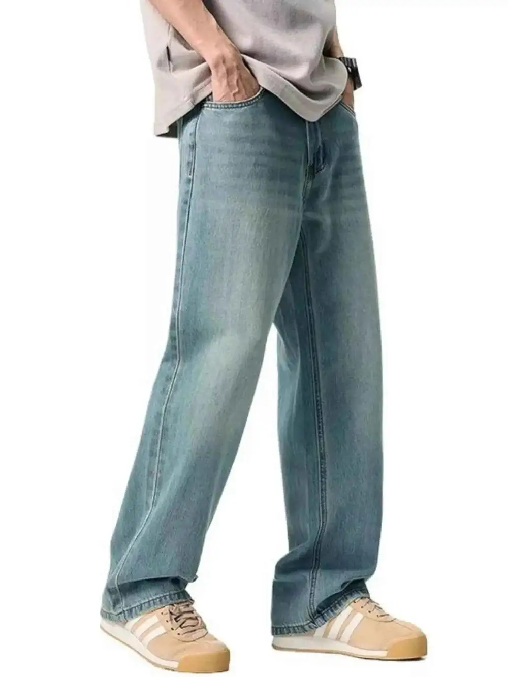 Clean Look Wash Relaxed Fit Jeans