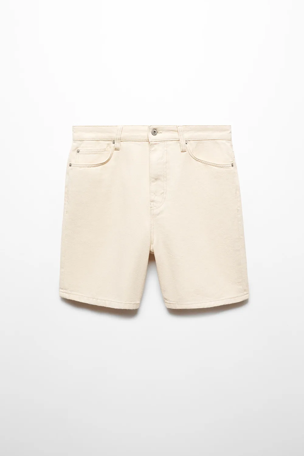 Non-Stretch Denim Shorts