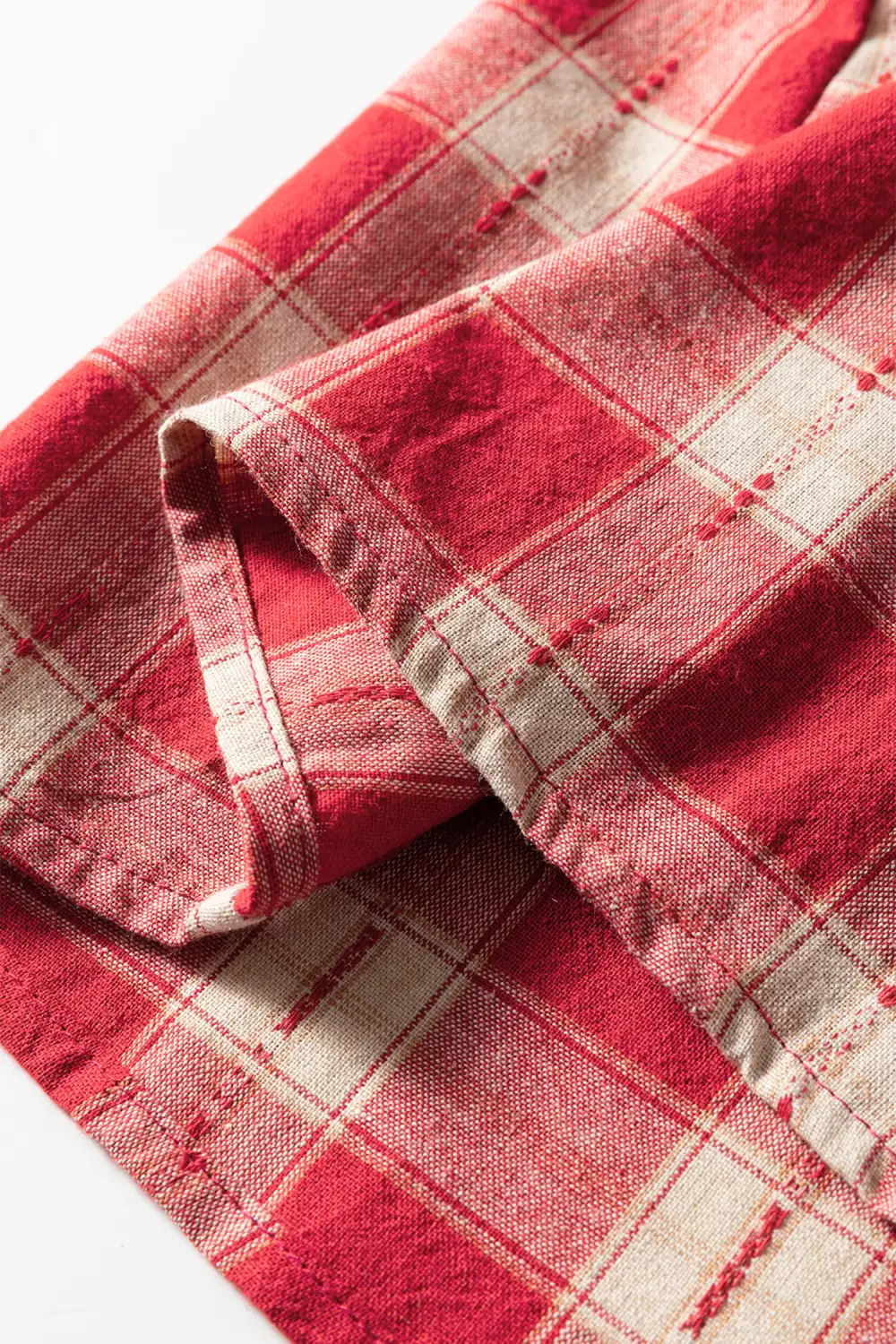 Lightweight Feel Plaid Printed Smocked Mini Dress