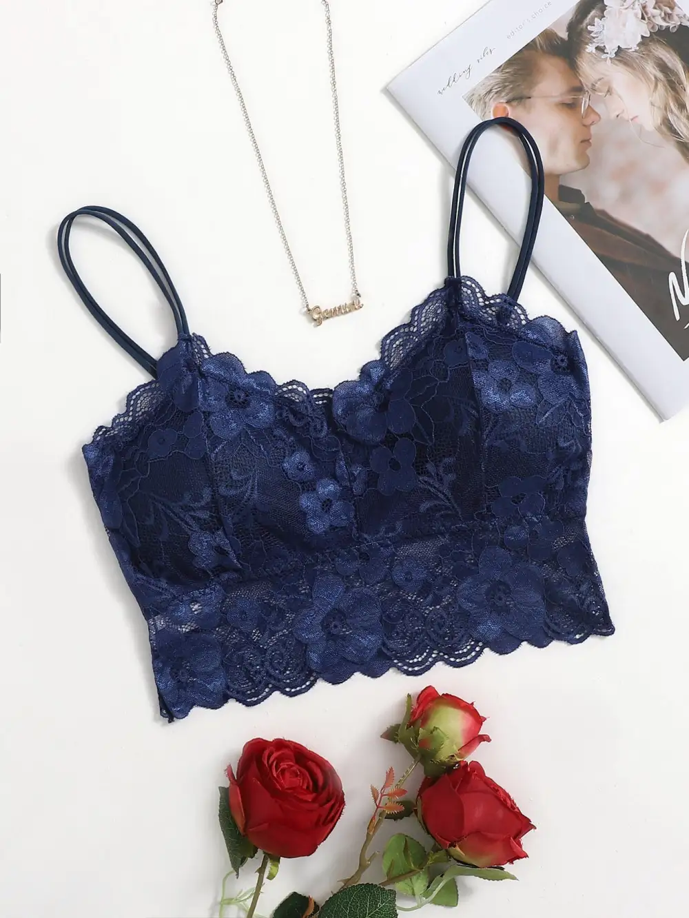 Lace Floral Lace Bralette