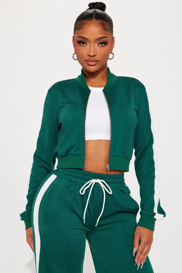 Hanging Out Later Pant Set - Hunter